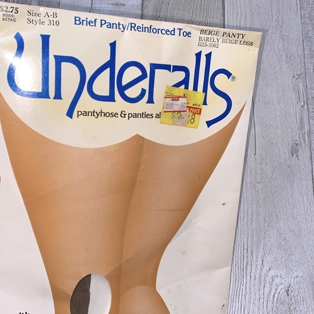 Underalls pantyhose size A-B new in package vintage